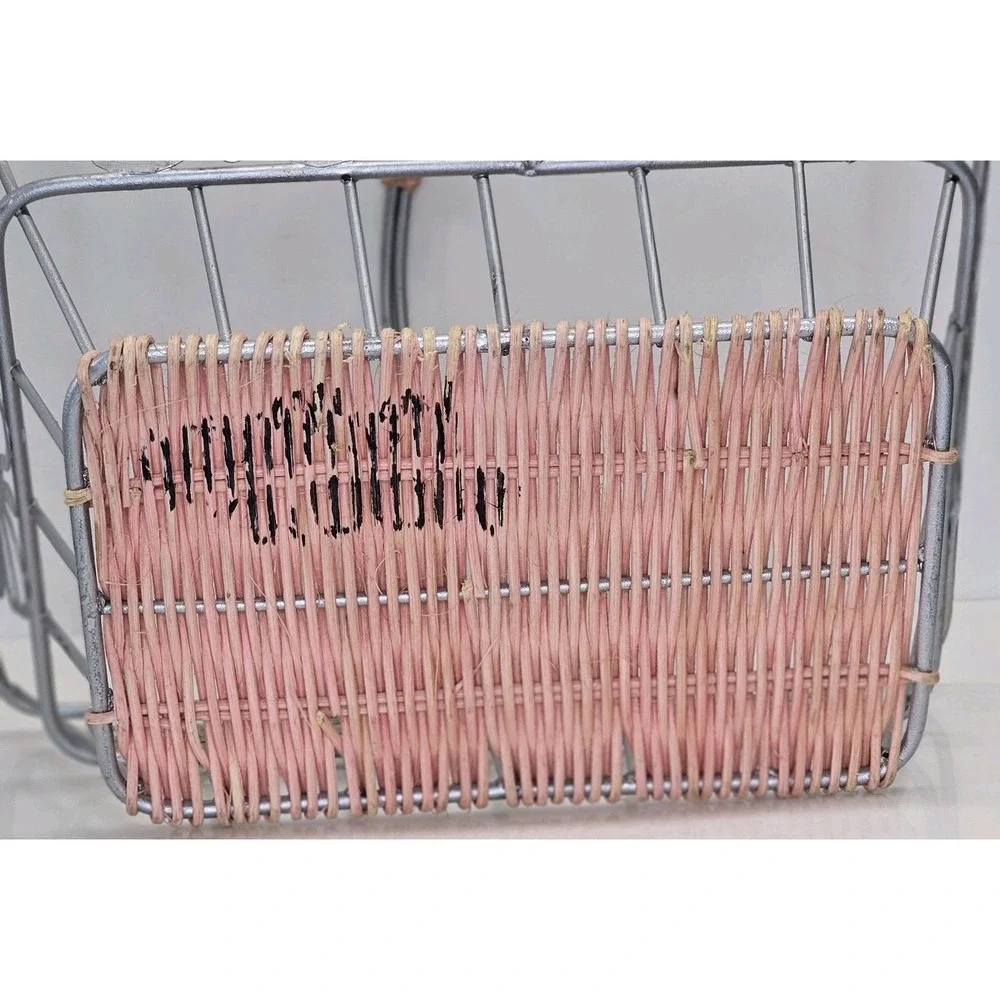 Butterfly Metal Wire Basket w/Handle. Easter, Baby, Seasonal‎ Decoration